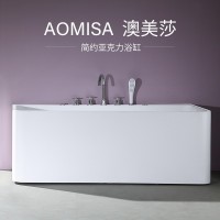 长方形按摩冲浪浴缸亚克力恒温家用洗澡盆酒店民宿独立式双人浴盆   2个