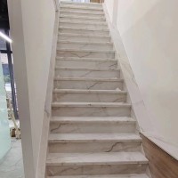 白色大理石石材楼梯踏步台阶光面抛光别墅罗马欧式地铺石地砖踏板